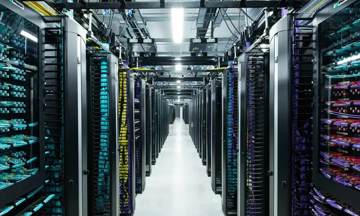 AI data center interior