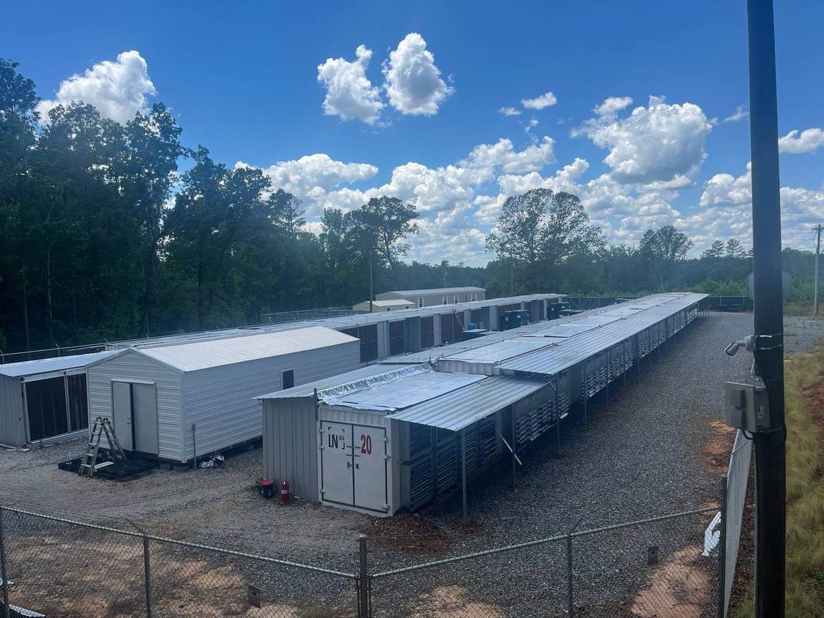 Coinfast US Bitcoin mining operations aerial view